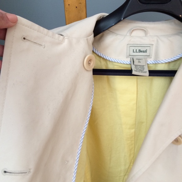 LL Bean 100% Cotton Trench - Picture 7 of 8